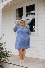 Romy Dress - Blue Floral