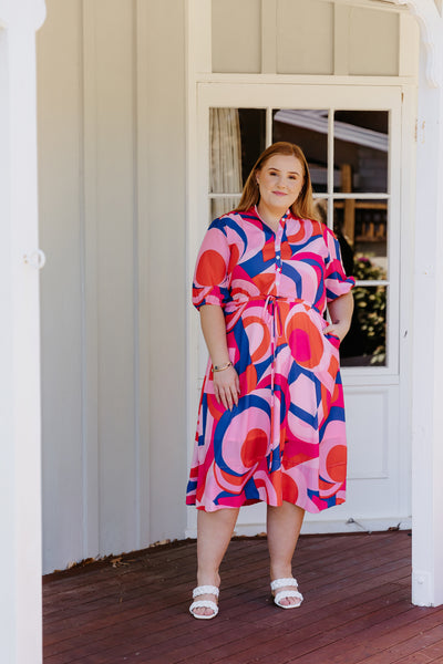 Sophie Dress - Bright Abstract