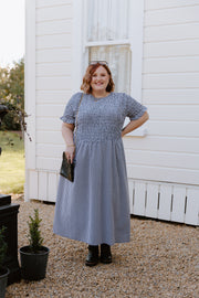 Logan Dress - B&W Check