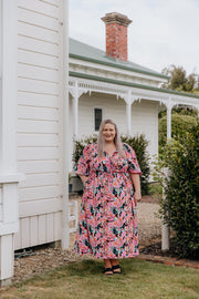 Jules Dress - Pink/Black Floral