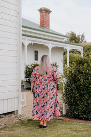 Jules Dress - Pink/Black Floral