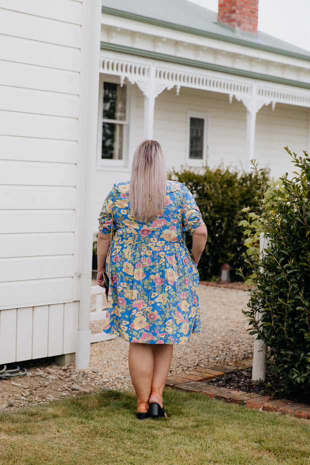 Asher Dress - Blue Floral