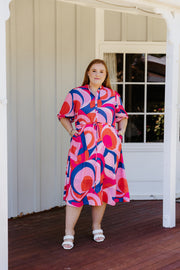 Sophie Dress - Bright Abstract