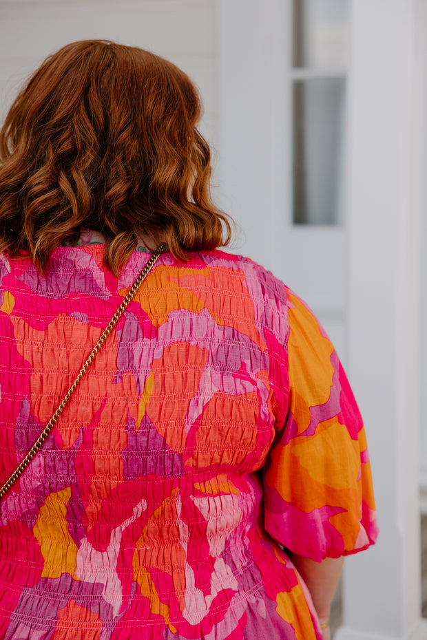 Liv Top - Pink & Yellow