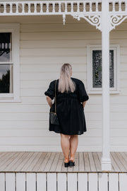 Beau Dress - Black/Leopard