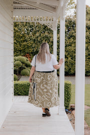 Sammy Skirt - Khaki Pattern