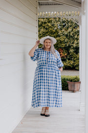 Jules Dress - Blue & White Check