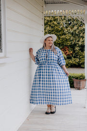 Jules Dress - Blue & White Check