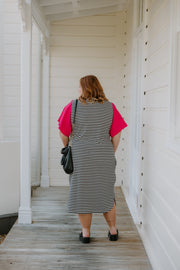 Belle Dress (Long) - Stripe