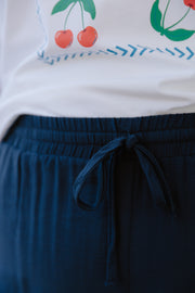 Barry Pants - Navy/Red Heart