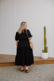 Mabel Dress - Black Texture