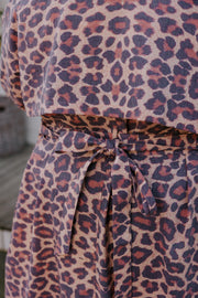 Summer Linen Trench - Leopard