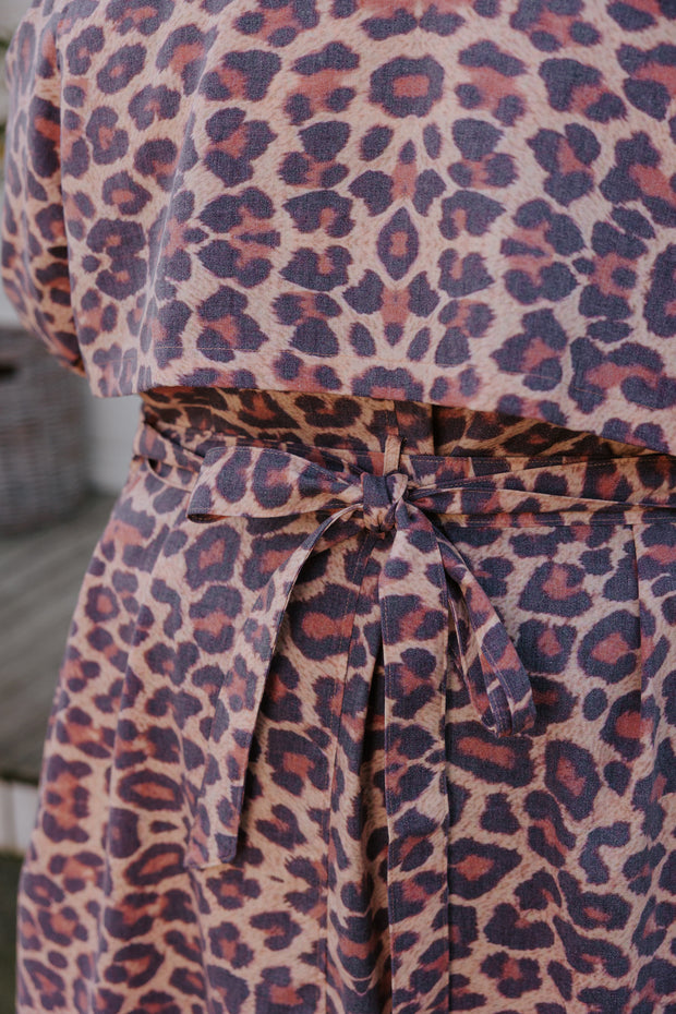 Summer Linen Trench - Leopard