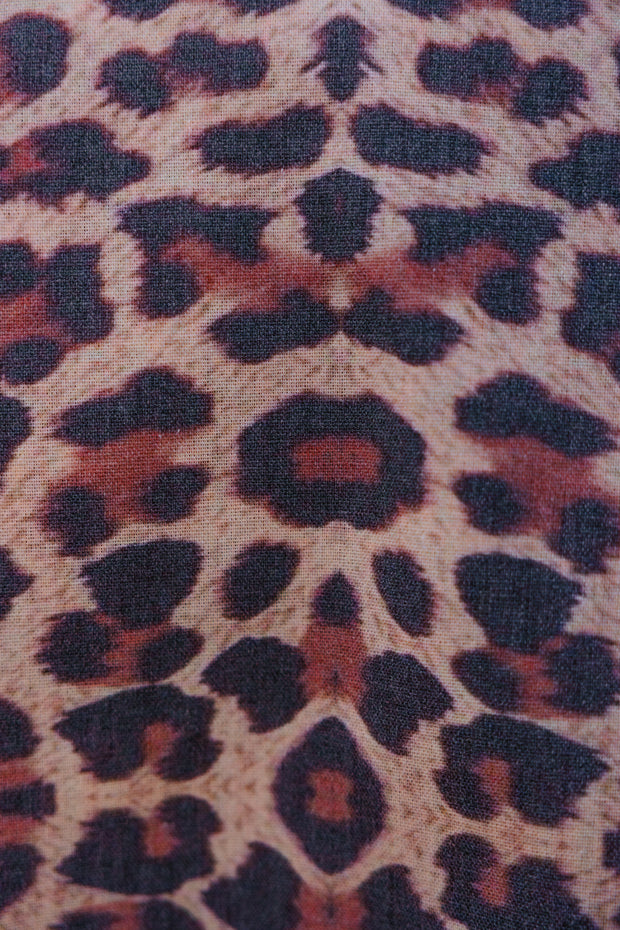 Summer Linen Trench - Leopard