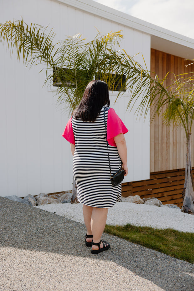 Belle Dress (Short) - Stripe