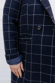 Harry Coat - Navy Wool