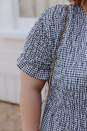 Logan Dress - B&W Check