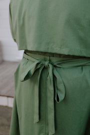 Summer Linen Trench - Olive