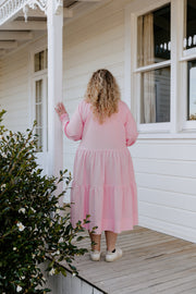 Miller Dress - Pink Ditsy Blobby