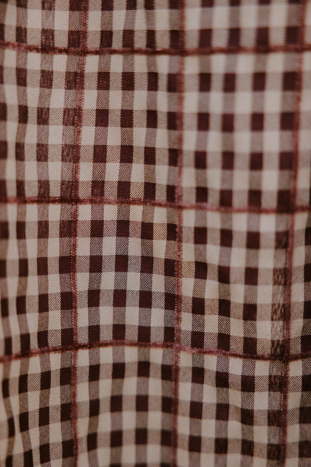 Logie Dress - Brown Check