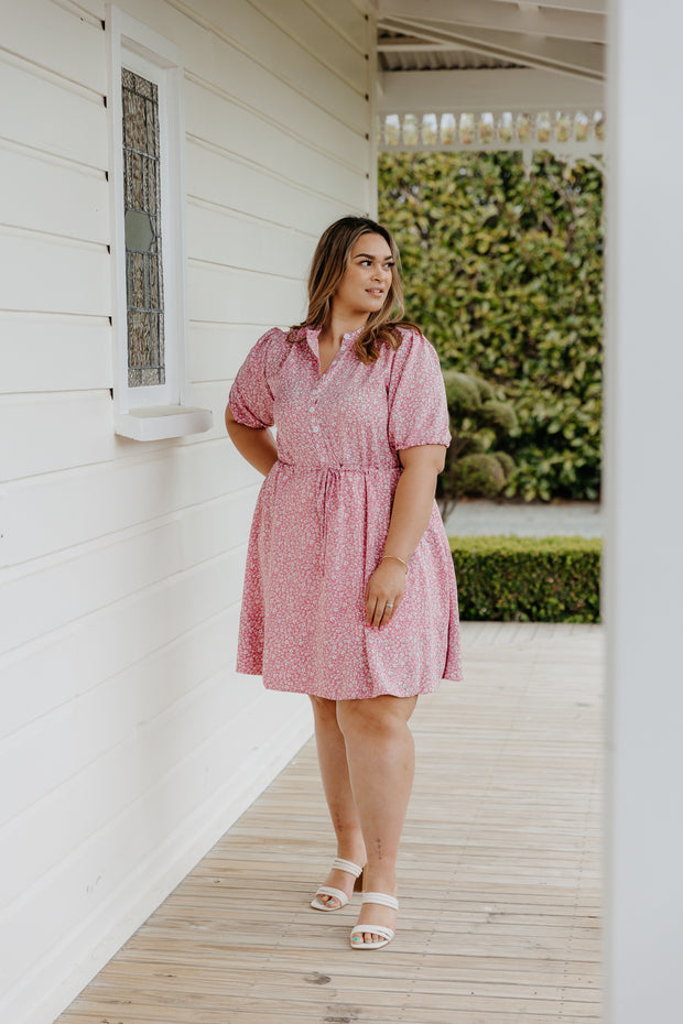 Lucy Dress 2.0 - Pink Floral