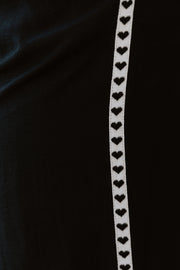 Barry Pants - Black/Black Heart ***Preorder 6-8wk***