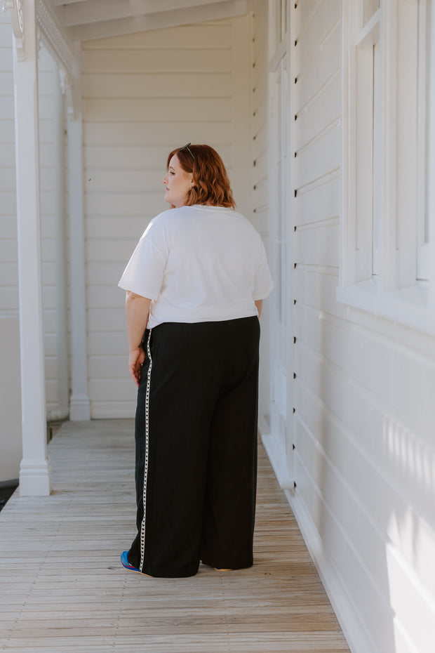 Barry Pants - Black/Black Heart ***Preorder 6-8wk***