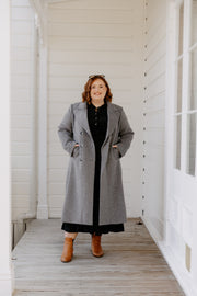 Wool Long Coat - Dark Grey
