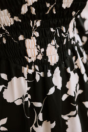 Logie Dress - B/W Floral
