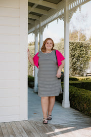 Belle Dress (Short) - Stripe