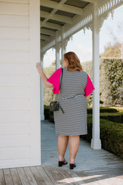 Belle Dress (Short) - Stripe