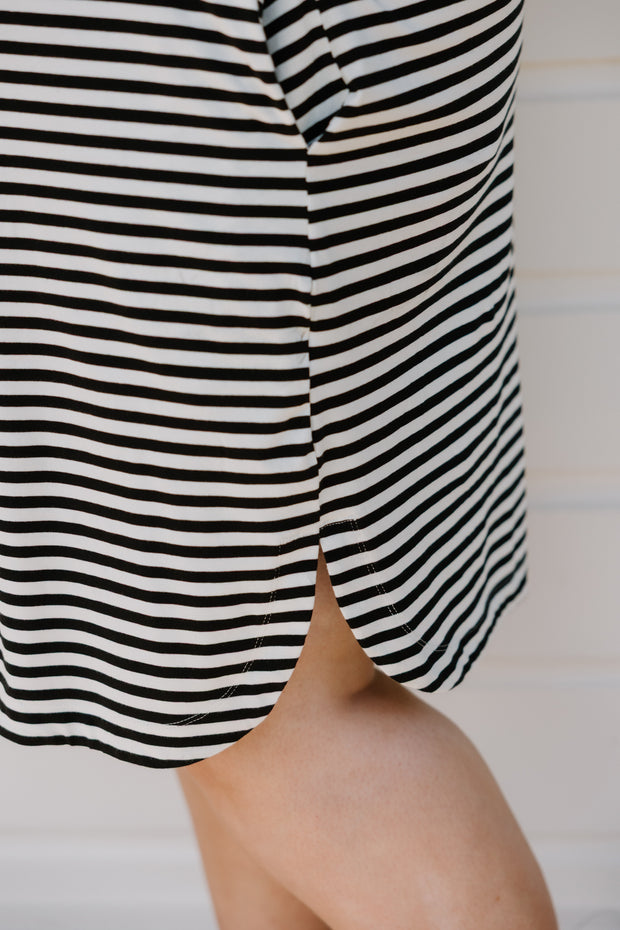 Belle Dress (Short) - Stripe