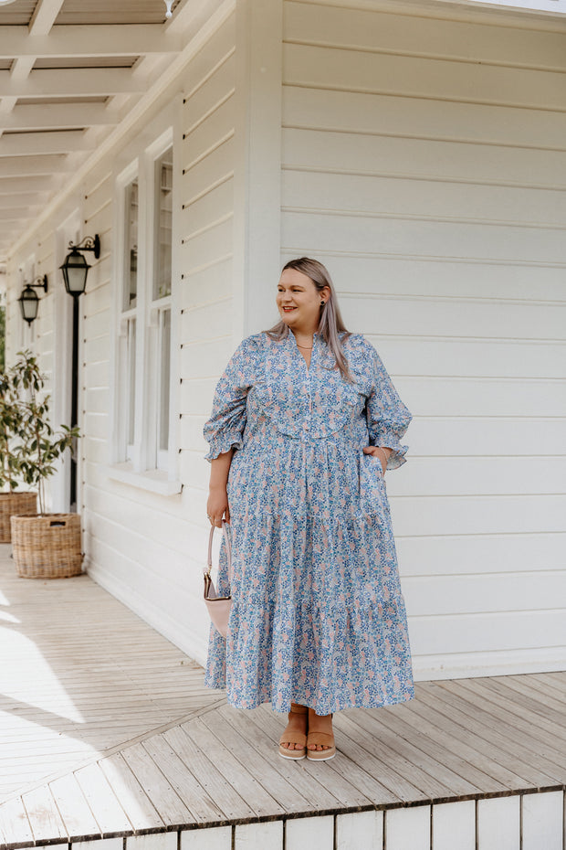 Albie Dress - Blue Floral