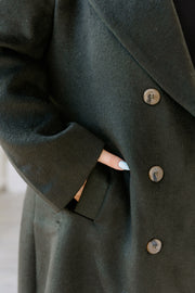 Wool Long Coat - Khaki