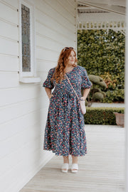 Mabel Dress - Navy Floral