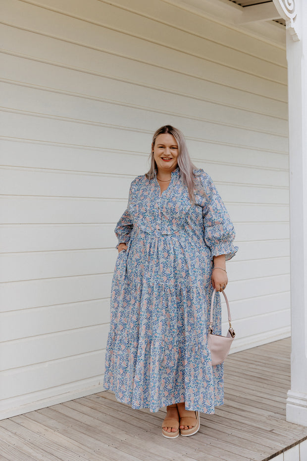 Albie Dress - Blue Floral