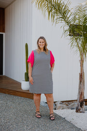 Belle Dress (Short) - Stripe