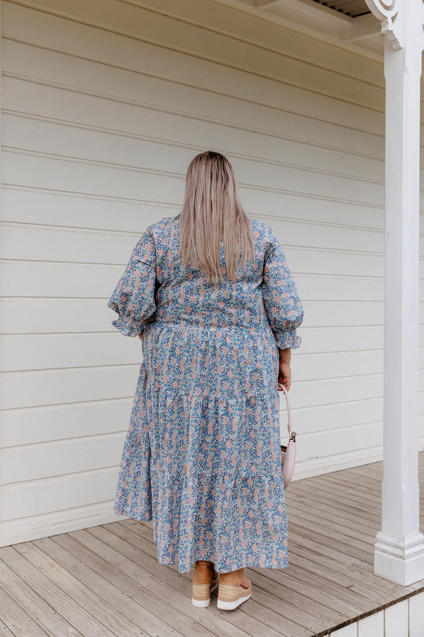 Albie Dress - Blue Floral