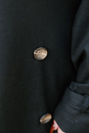 Summer Linen Trench - Black
