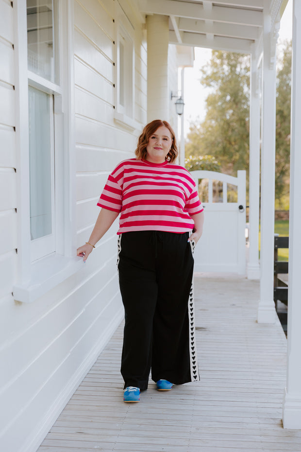 Oversized Tee - Red/Pink ***Preorder 6-8wk***