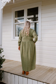 Logie Dress - Khaki Check