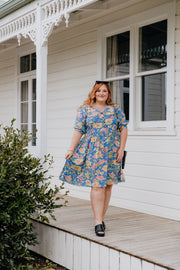 Asher Dress - Blue Floral