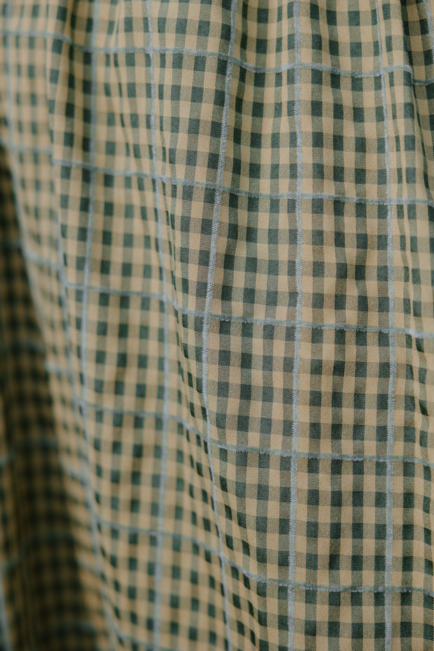 Logie Dress - Khaki Check