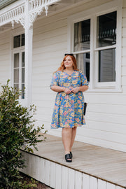 Asher Dress - Blue Floral