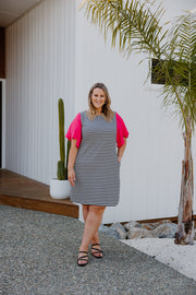 Belle Dress (Short) - Stripe