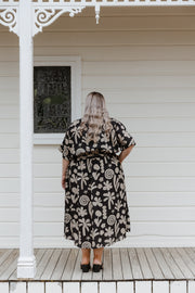 Nadia Dress - Black Star Print