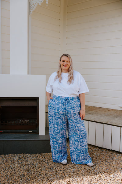 Chilli Pants - Blue Pattern