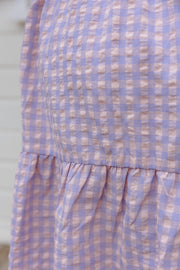 Eden Dress - Lilac/pink check