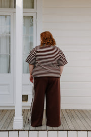 Baz Pants - Brown/Brown Heart