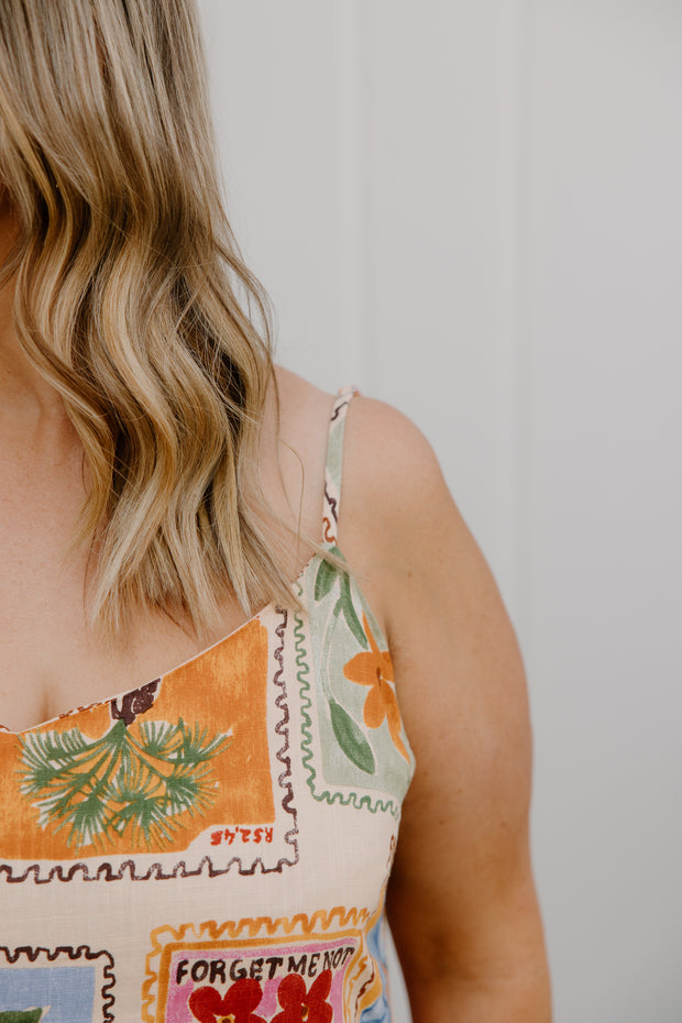 Slip Dress - Stamp Floral